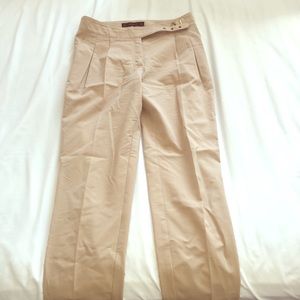 Khaki Skinny Ankle Trousers